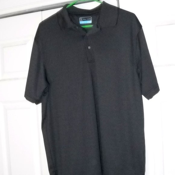 PGA Tour Other - Mens PGA Tour Black Golf Polo Size L